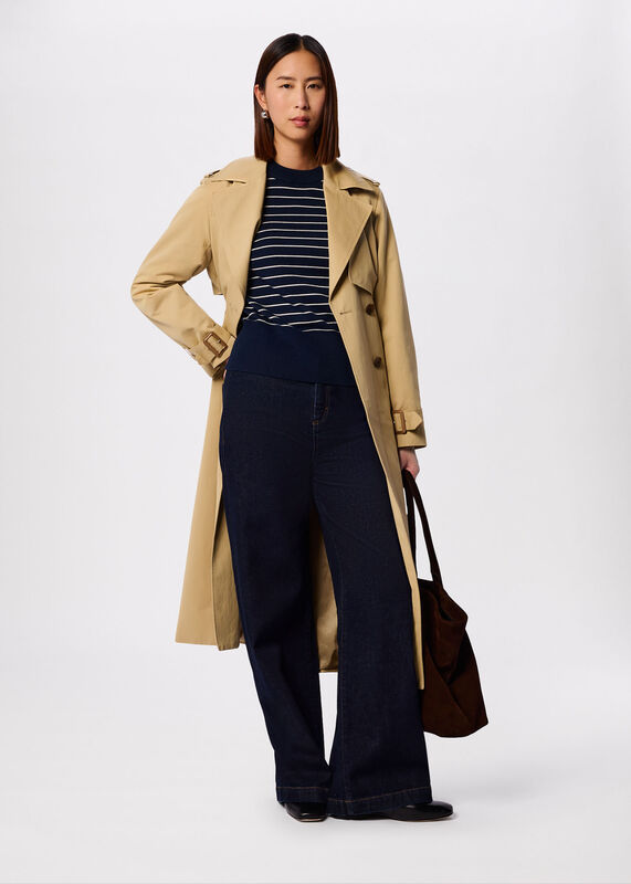 Navy Classic Stripe Cotton Knit