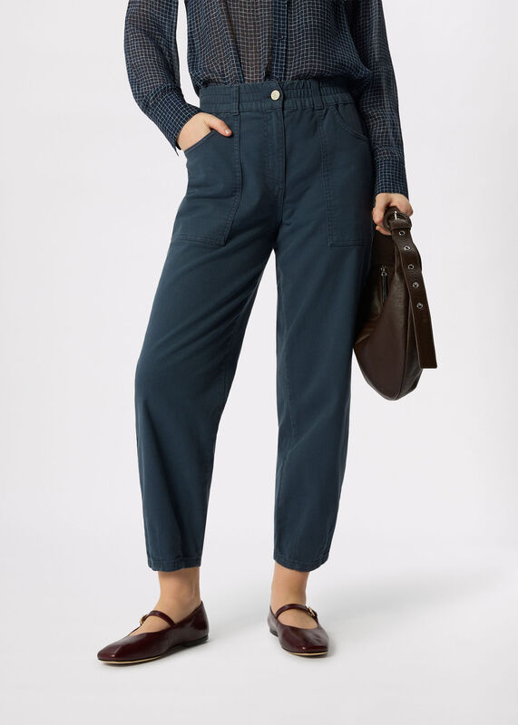 Navy Tessa Casual Trouser